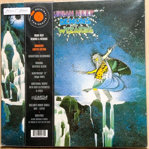 Uriah Heep- Demons & Wizards LP`er selges billig.