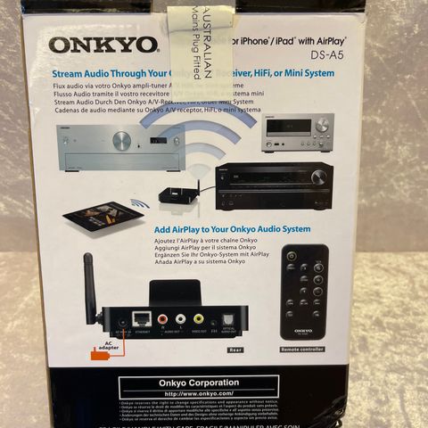 ONKYO DS-5 Docking Station m/WiFi AirPlay