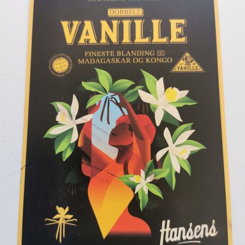 Reklame postkort HANDSENS flødeis dobbelt Vanille. SO199