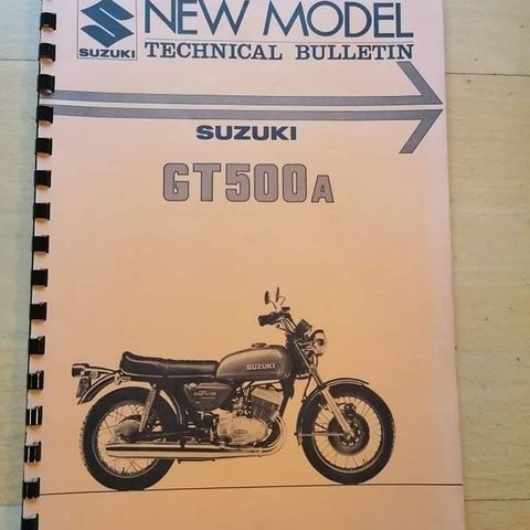 Suzuki GT 500 verkstebok.