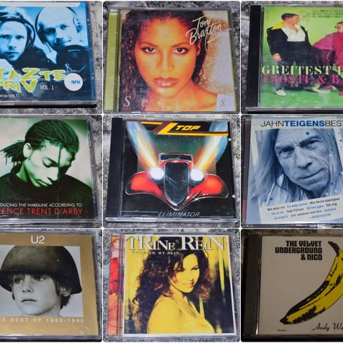 CD: Diverse bra musikk, rock, pop etc (t-å)