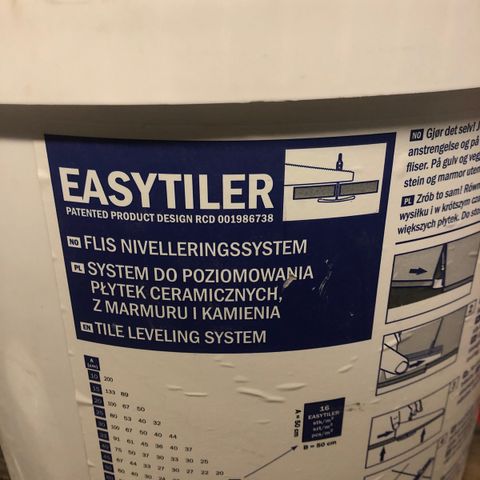 Easytiler System for planering av fliser