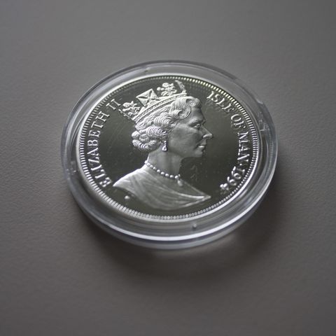 Sølvmynt Isle of Man 1 crown 1994