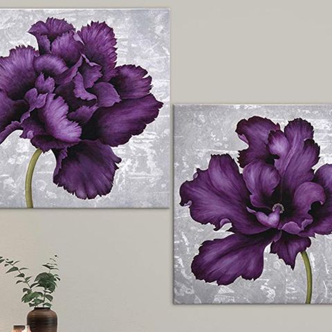 violet painting med ramme per stk 499 kr