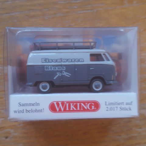 Wiking VW Transporter T1 "Klaus Eisenwaren" (skala 1:87)