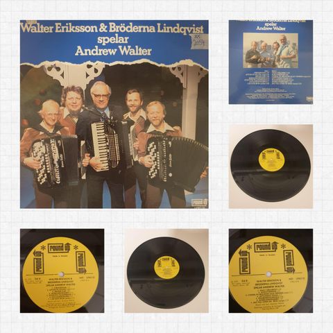 VINTAGE/RETRO LP-VINYL "WALTER ERIKSSON & BRØDERNA LINDQVIST 1979"