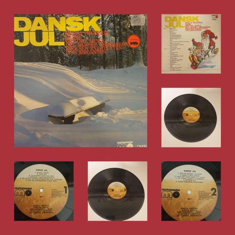 VINTAGE/RETRO LP-VINYL "DANSK JUL 1973/NINA & FREDERIK DAIMI +++"