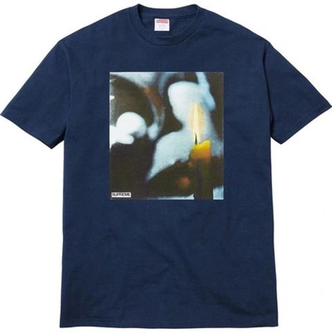 Supreme Candle tee navy. str: L