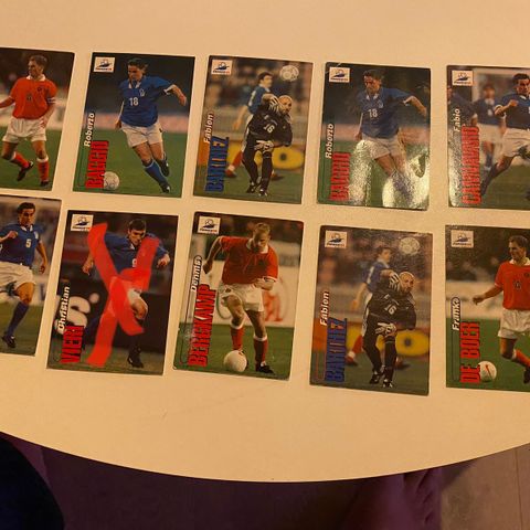 VM 98 fotballkort Panini