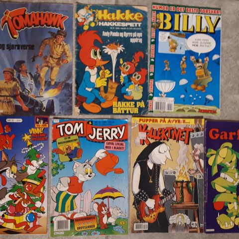 Tomahawk, Hakke Hakkespett, Billy , Garfield , Tom og Jerry . Kollektivet