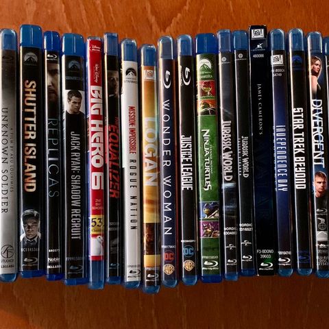 Mange Blu-ray selges samlet eller enkeltvis