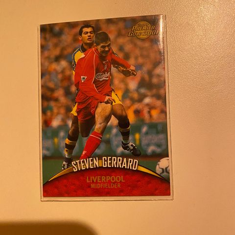 Steven Gerrard Premier Gold 2001 fotballkort