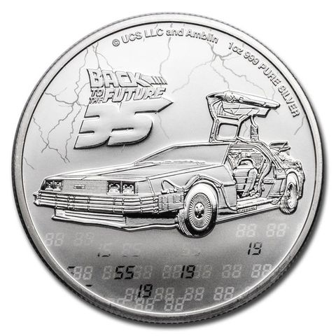 2020 NIUE 1 OZ SØLV 2$ "BACK TO THE FUTURE 35TH ANNIVERSARY"