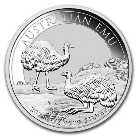 2020 AUSTRALIA 1 OZ SØLV EMU