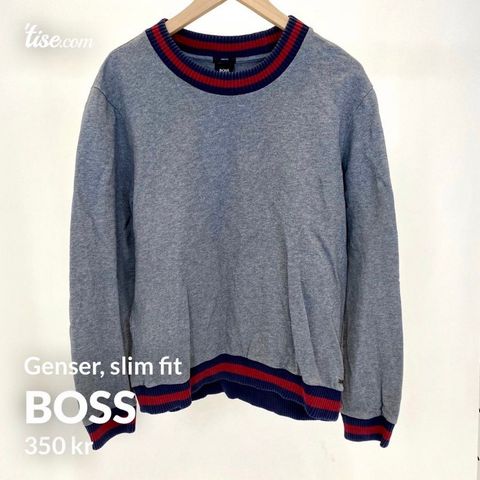 Boss - Grå vintage Genser