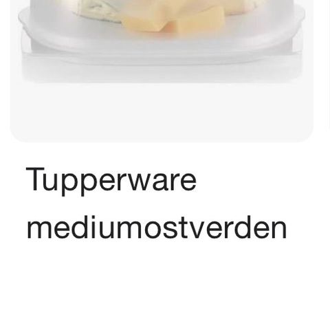 Tupperware osteklokke