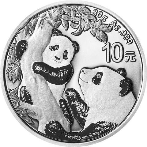 2021 KINA 30 GRAM SØLV PANDA M/KAPSEL