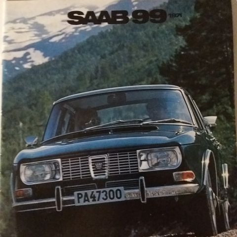 1971 SAAB 99 brosjyre.