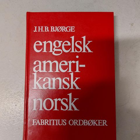 Engelsk-amerikansk-norsk ordbok.