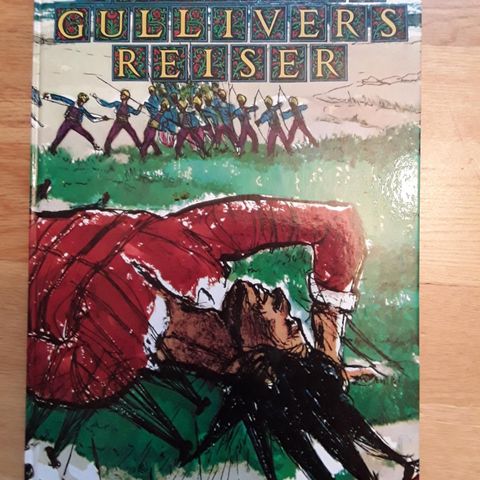 BARNEBOK- GULLIVERS REISER - KLASSIKER I FLOTT UTGAVE - 1988 -JONATHAN SWIFT