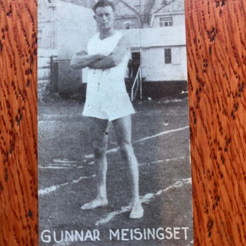 Gunnar Meisingset Tingvoll Diskos Stav Kule sigarettkort 1930 Tiedemanns Tobak