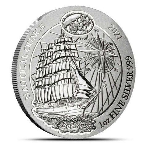 2021 Rwandan Sedov Nautical Ounce 1 oz Sølv