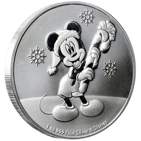 NIUE 2020 MICKEY CHRISTMAS - 1 OZ SØLV