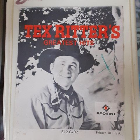 Tex Ritter 8 spors Kassett