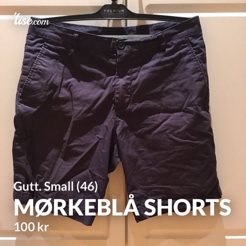 Mørkeblå Shorts