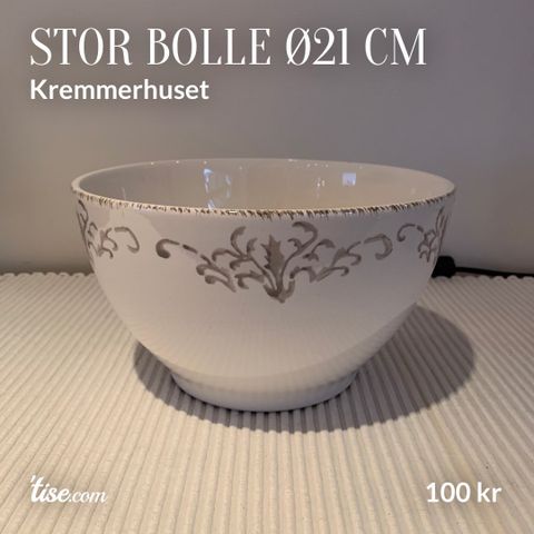 Bolle Ø21 cm fra Kremmerhuset