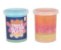 Triple Glitter Putty Oransje (ny)