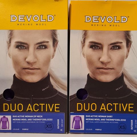 Devold Duo Active  str XS ___ er 2 typer __ har 2 av hver