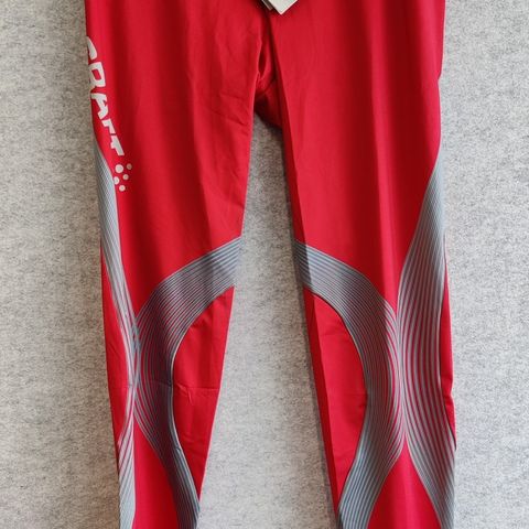 Craft tights rød farge 