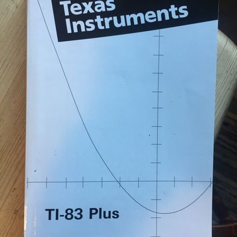 Manual til Texas instrument TI-83 Plus.