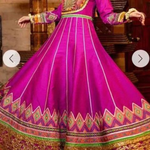 Indisk lang kjole