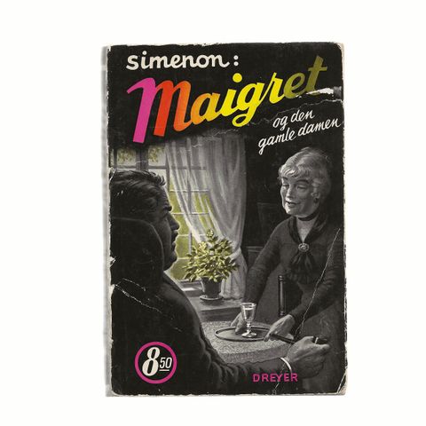 Simenon : Maigret og den gamle damen ,illu. Damsleth .1962