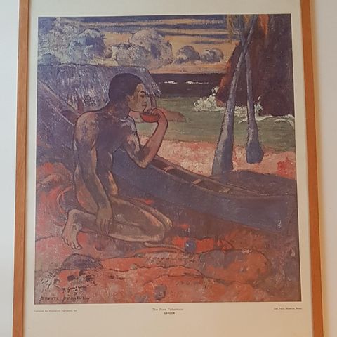 Retro bilde. The poor fisherman. Gauguin.