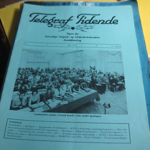 3 stk Telegraftidende Organ for Kvinnelige Telegraf forbund 1976/77