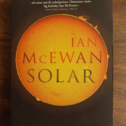 Solar. Ian McEwan