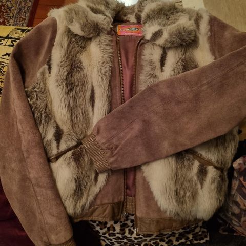 Vintage jakke (fake fur)