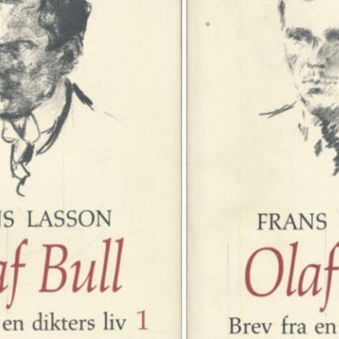 Frans Lasson sin Olof Bull Brev fra en dikters liv til salgs.