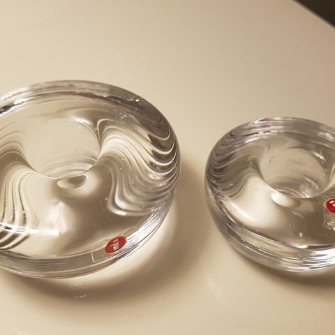 Iittala  Maru glass lysestaker selges