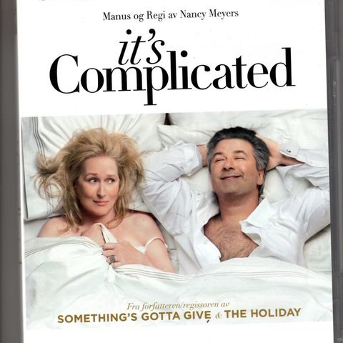 DVD  It`s Complicated. Meryl Streep.  Komedie.