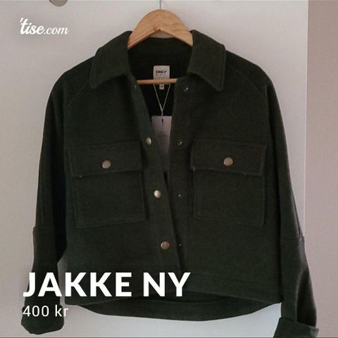 Ny jakke i ull, str M