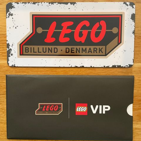 Nytt LEGO 5007016 Retro Tin Sign Brand 1950's - VIP