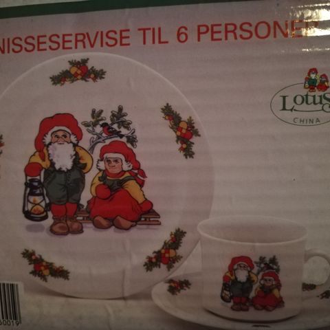 Kaffe service med julemotiv