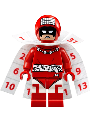 100% Ny Lego Super Heroes minifigur Calendar Man (ikke satt sammen)