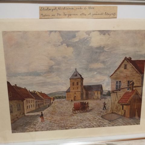 Stortorget , Kristiania omkring år 1800