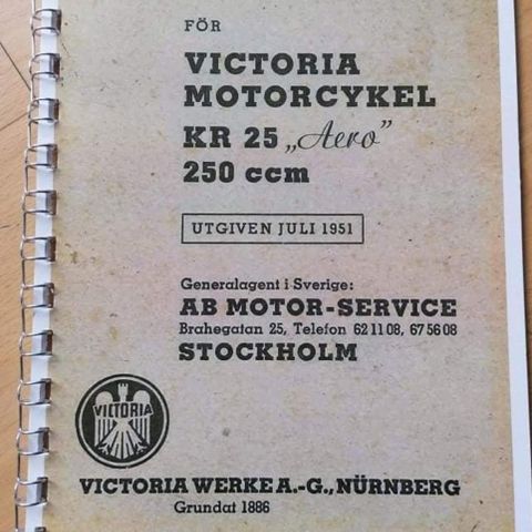 Victoria mc instruksjonsbok.