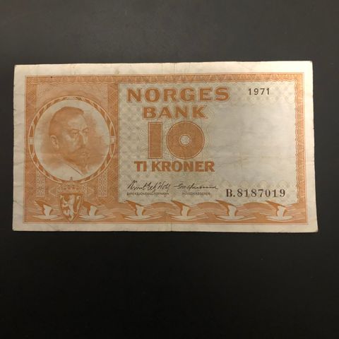 10 kr 1971, utgave 4, B. (195 M)